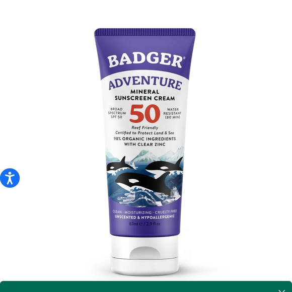 BADGER Other - Badger Adventure Mineral Sunscreen Cream SPF 50 - Purple
